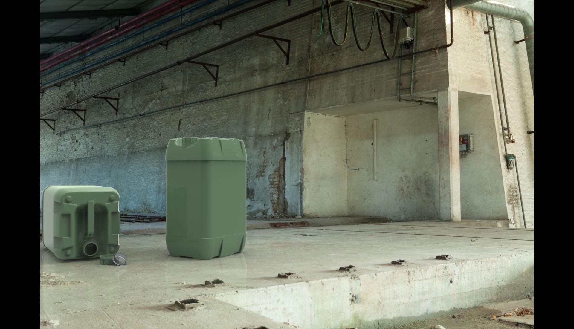 20 Gallon Water Container 3D model_1