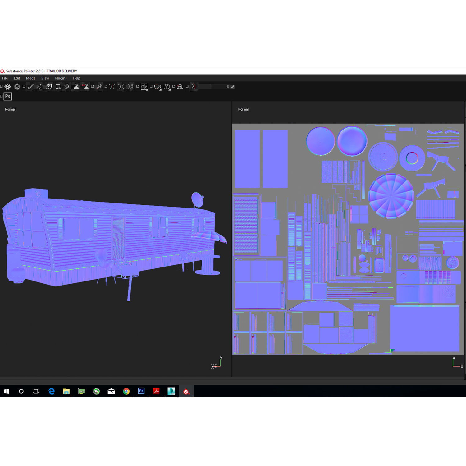 Mobile Home Game Ready Low-poly 3D model_21