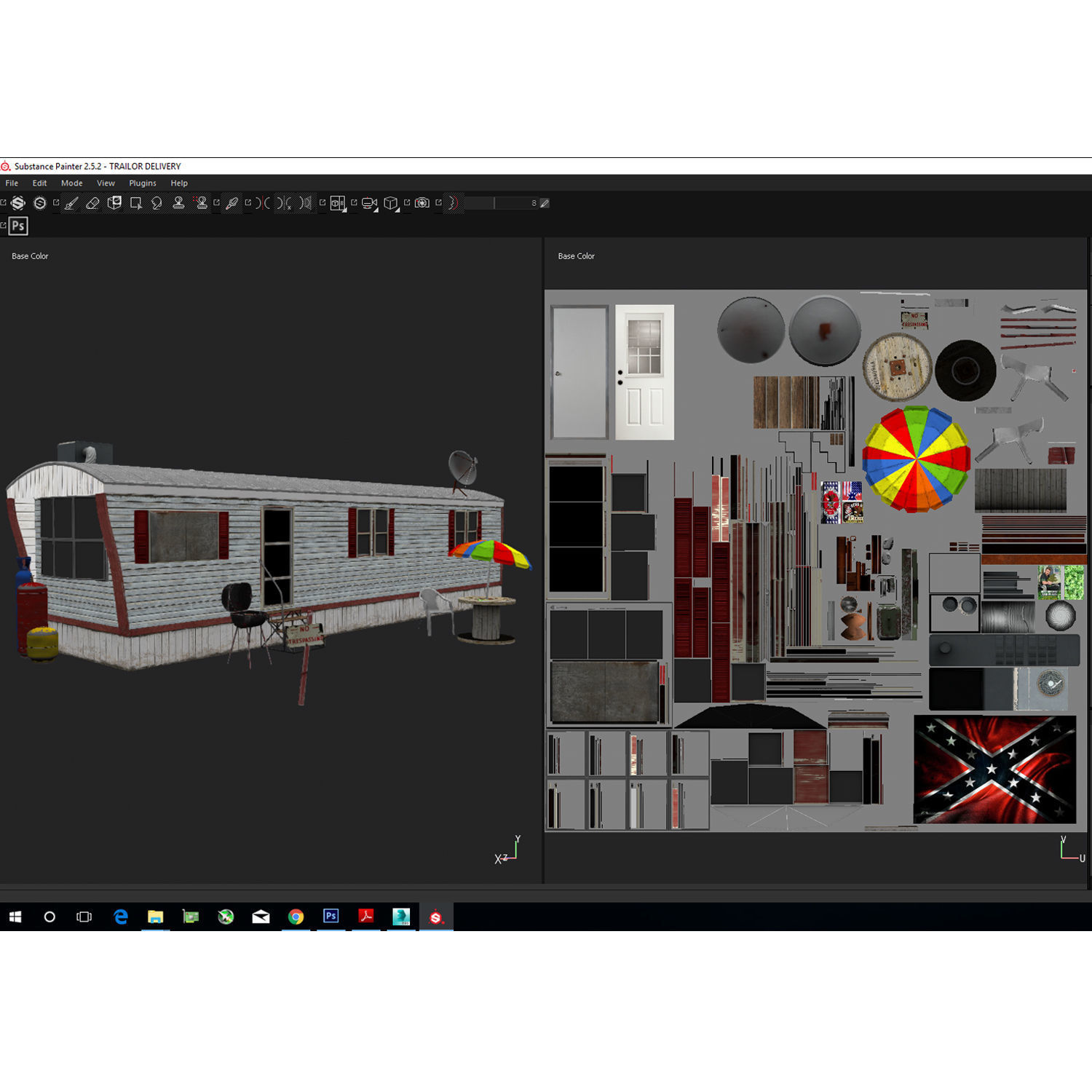 Mobile Home Game Ready Low-poly 3D model_22