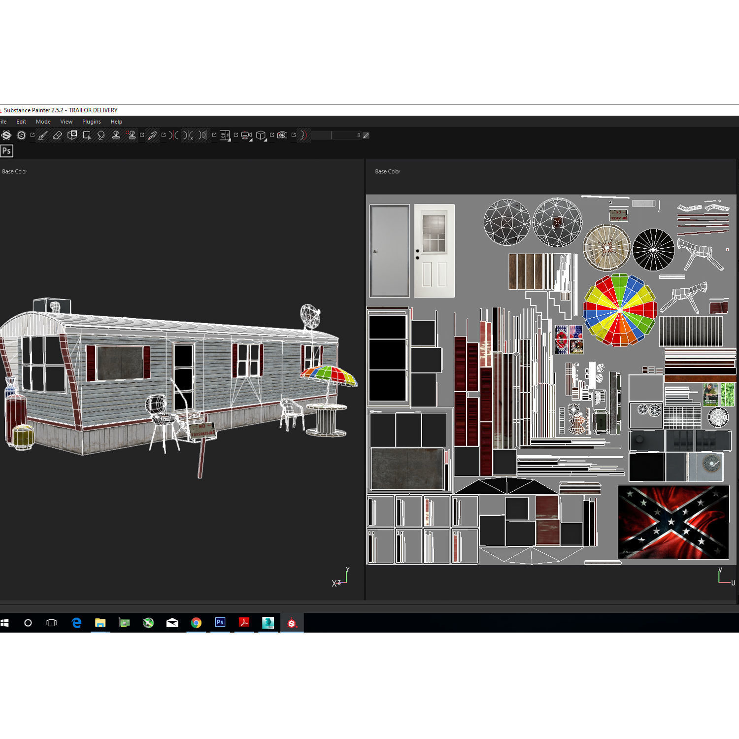 Mobile Home Game Ready Low-poly 3D model_23