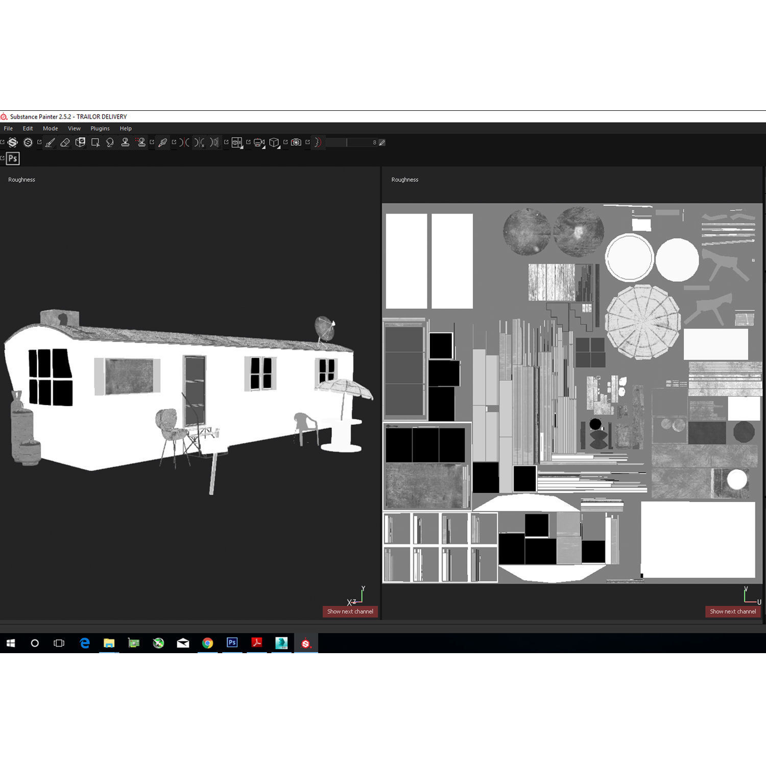 Mobile Home Game Ready Low-poly 3D model_17