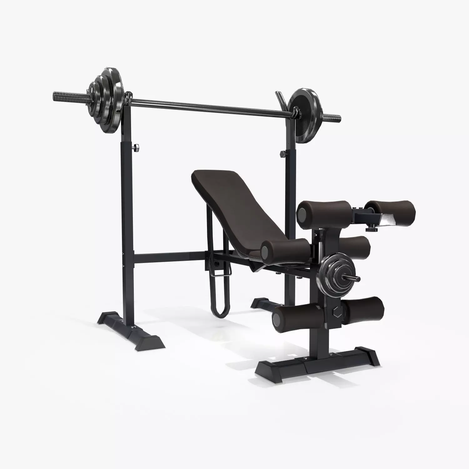 Lifting Bench Game Ready Low-poly 3D model_0