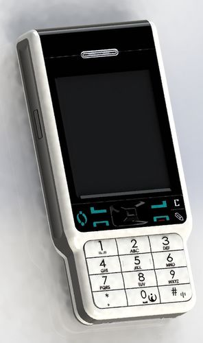 Old mobile phone 3D model