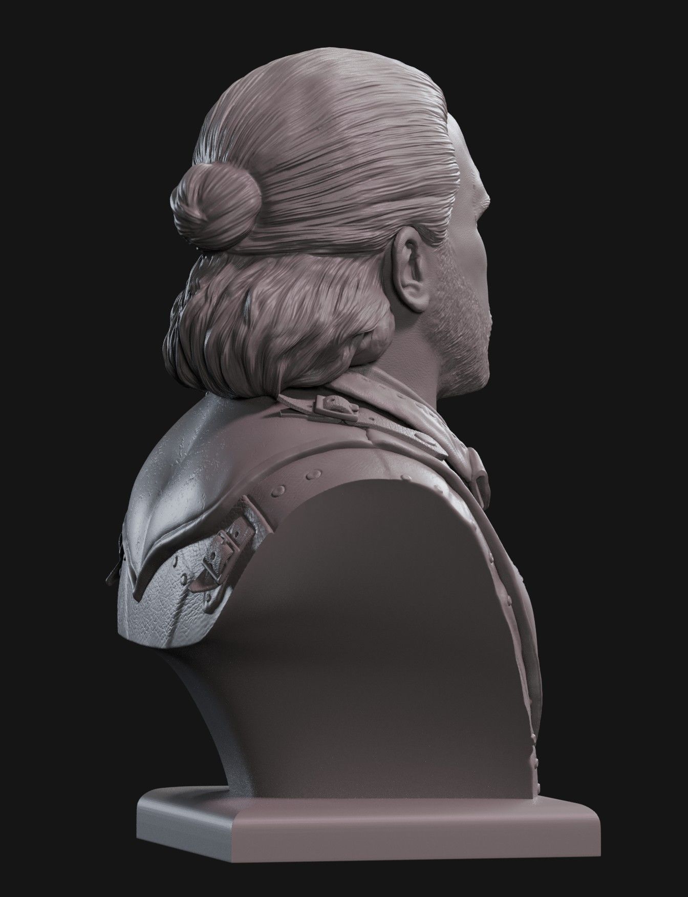 Jon Snow bust 3 3D print model_13