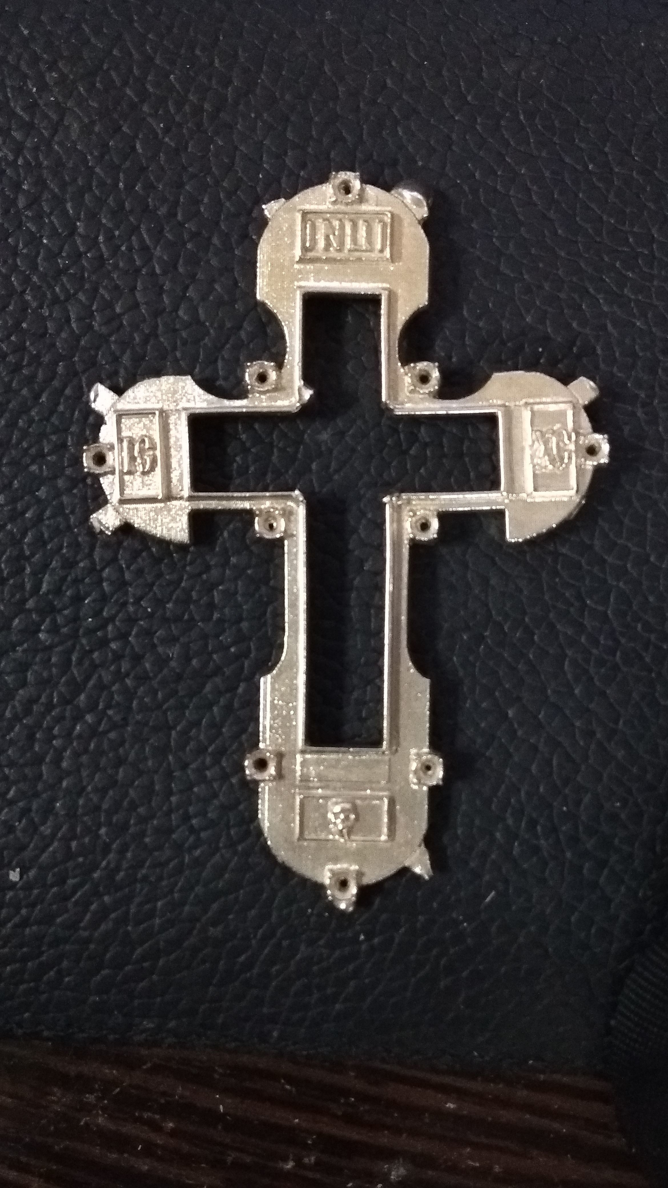 RUSSIAN RELIGIOUS CROSS 17 FOR STONE with GEMS 3D print model_18