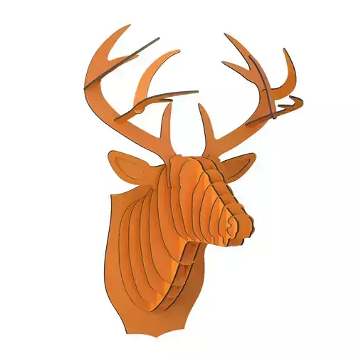 Bucky Cardboard Deer Head