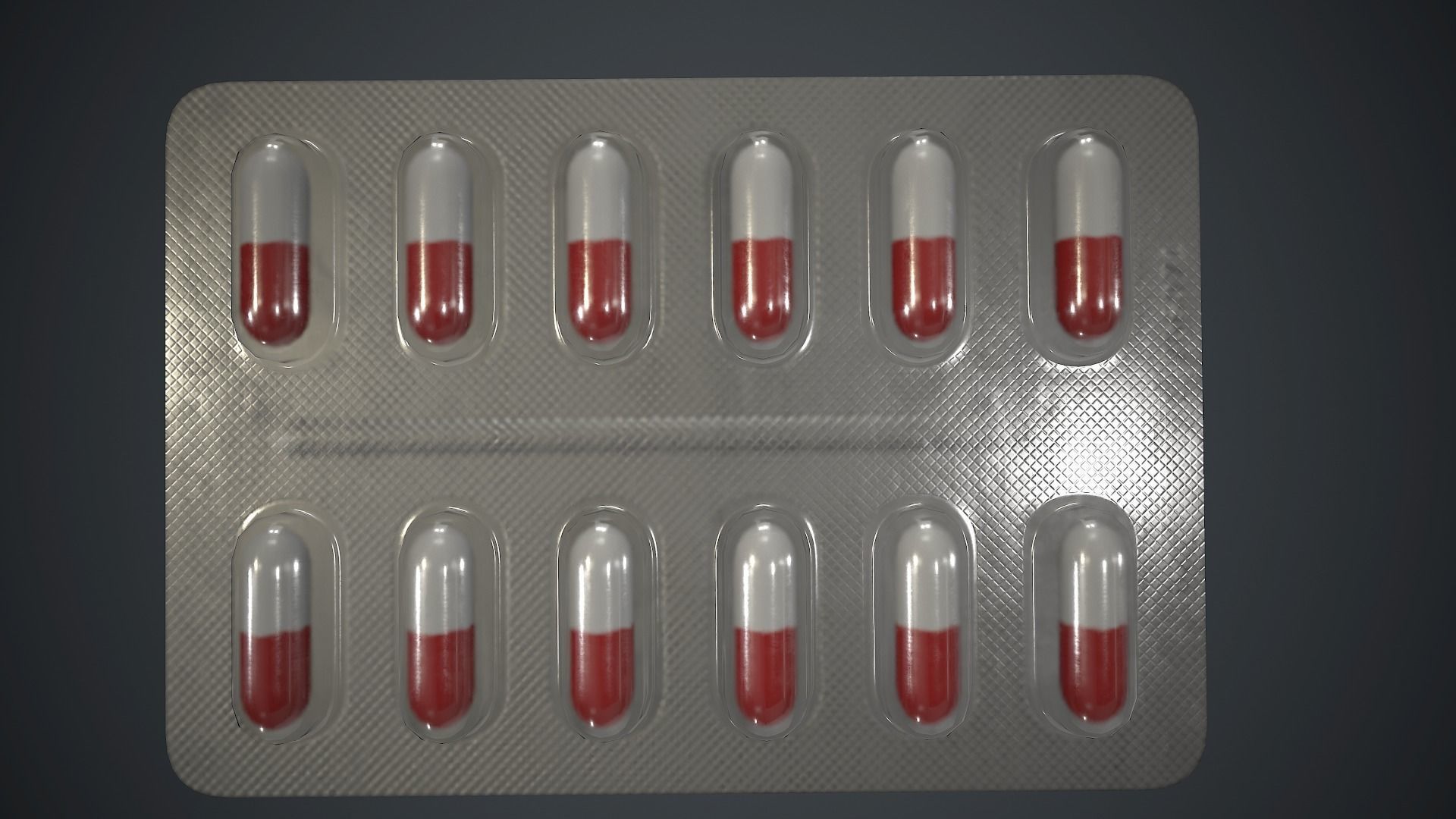 Pills Pack 1 PBR Game Ready Low-poly 3D model_7