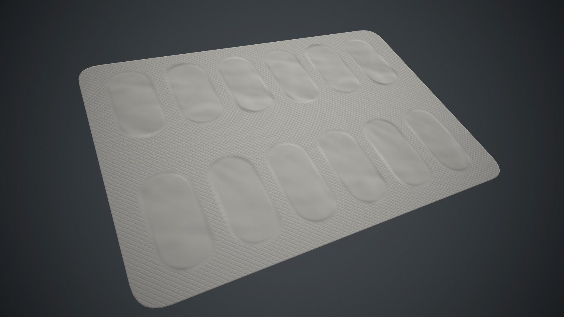 Pills Pack 1 PBR Game Ready Low-poly 3D model_13