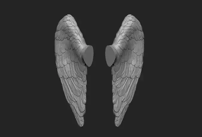 Little angel wings 3D print model