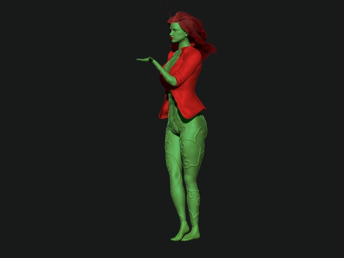 Poison Ivy Arkham City 3D print model_2