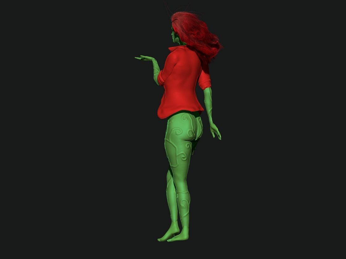Poison Ivy Arkham City 3D print model_3