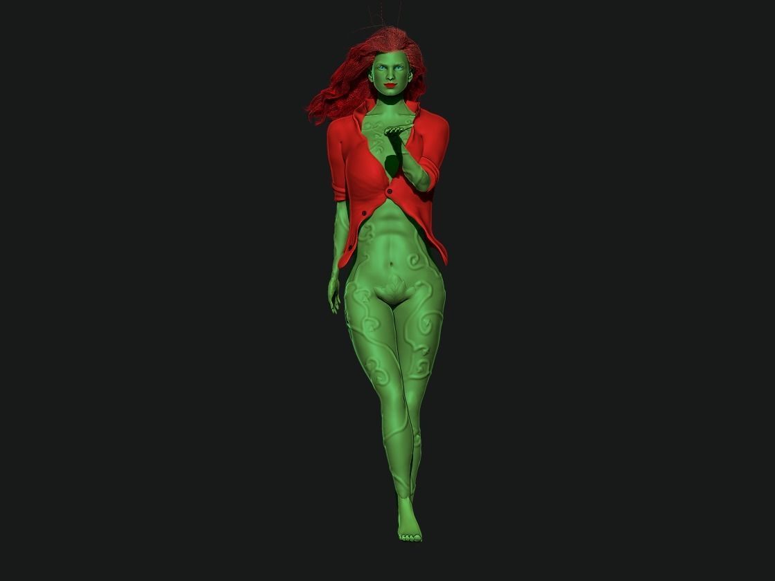 Poison Ivy Arkham City 3D print model_1