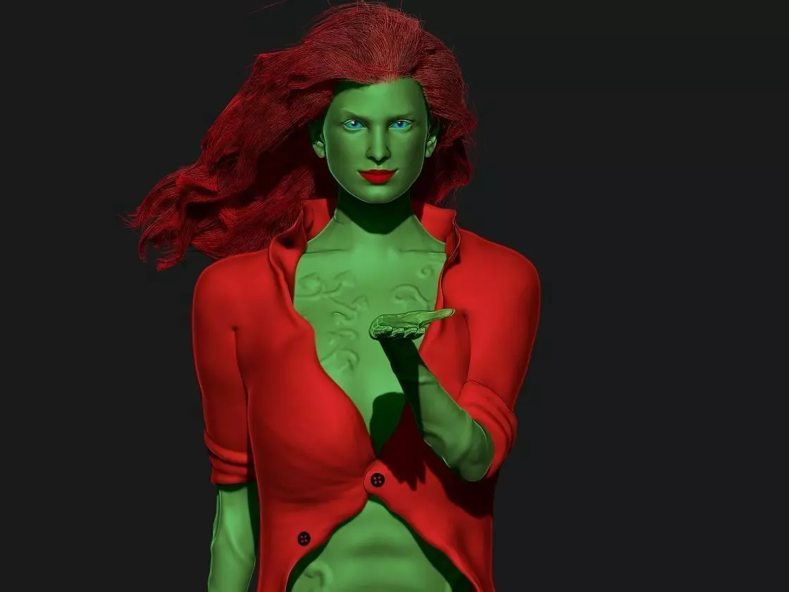 Poison Ivy Arkham City 3D print model_0