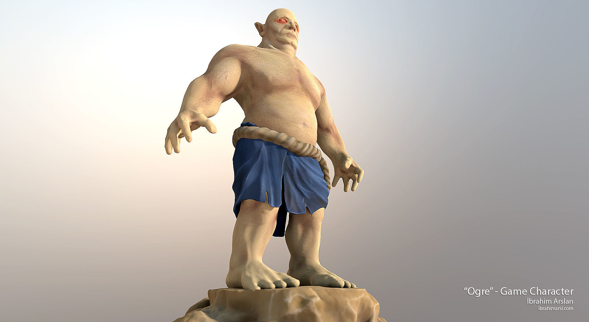 Ogre Fat Troll 3D model 3D model_2