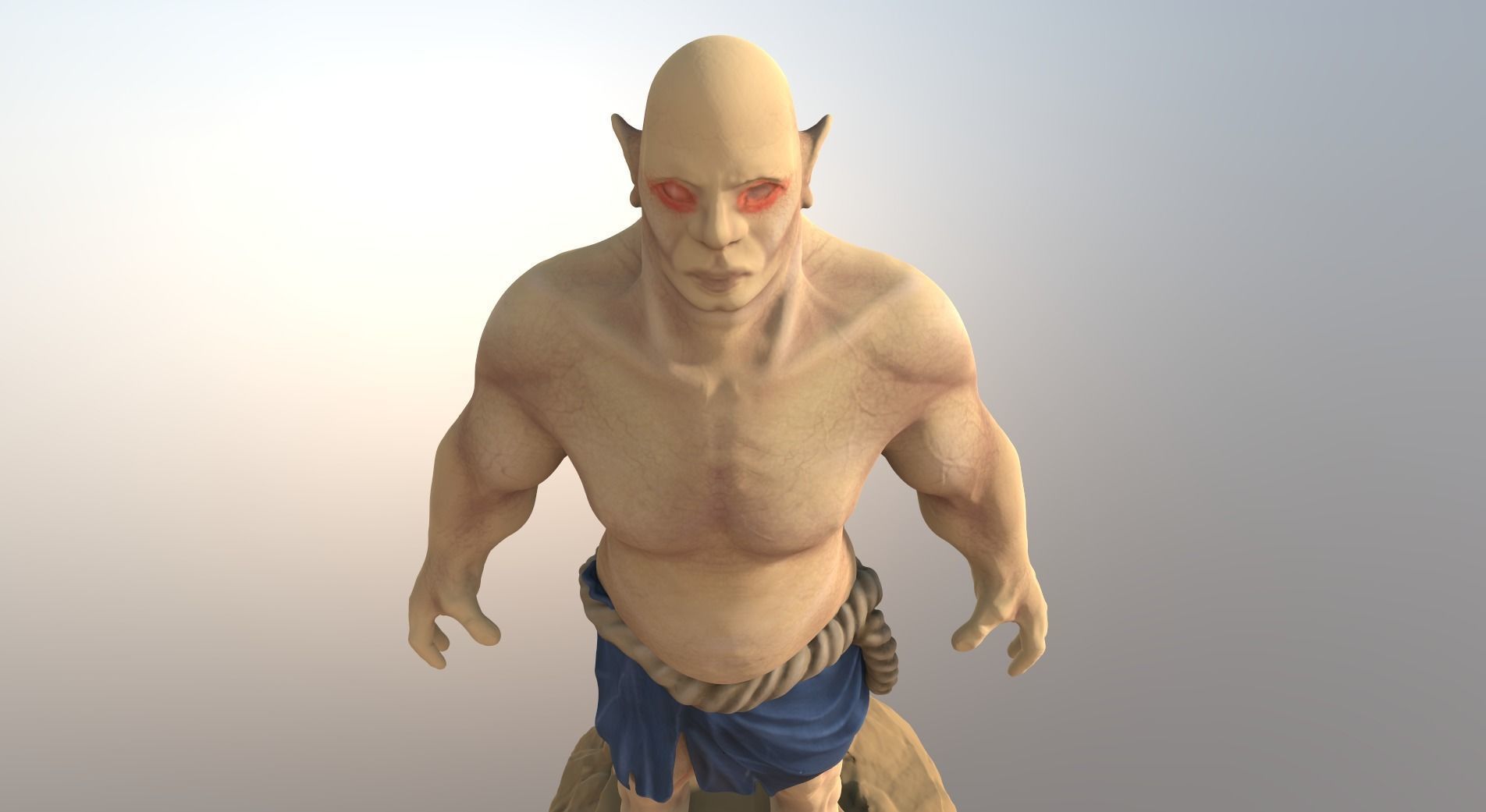 Ogre Fat Troll 3D model 3D model_1