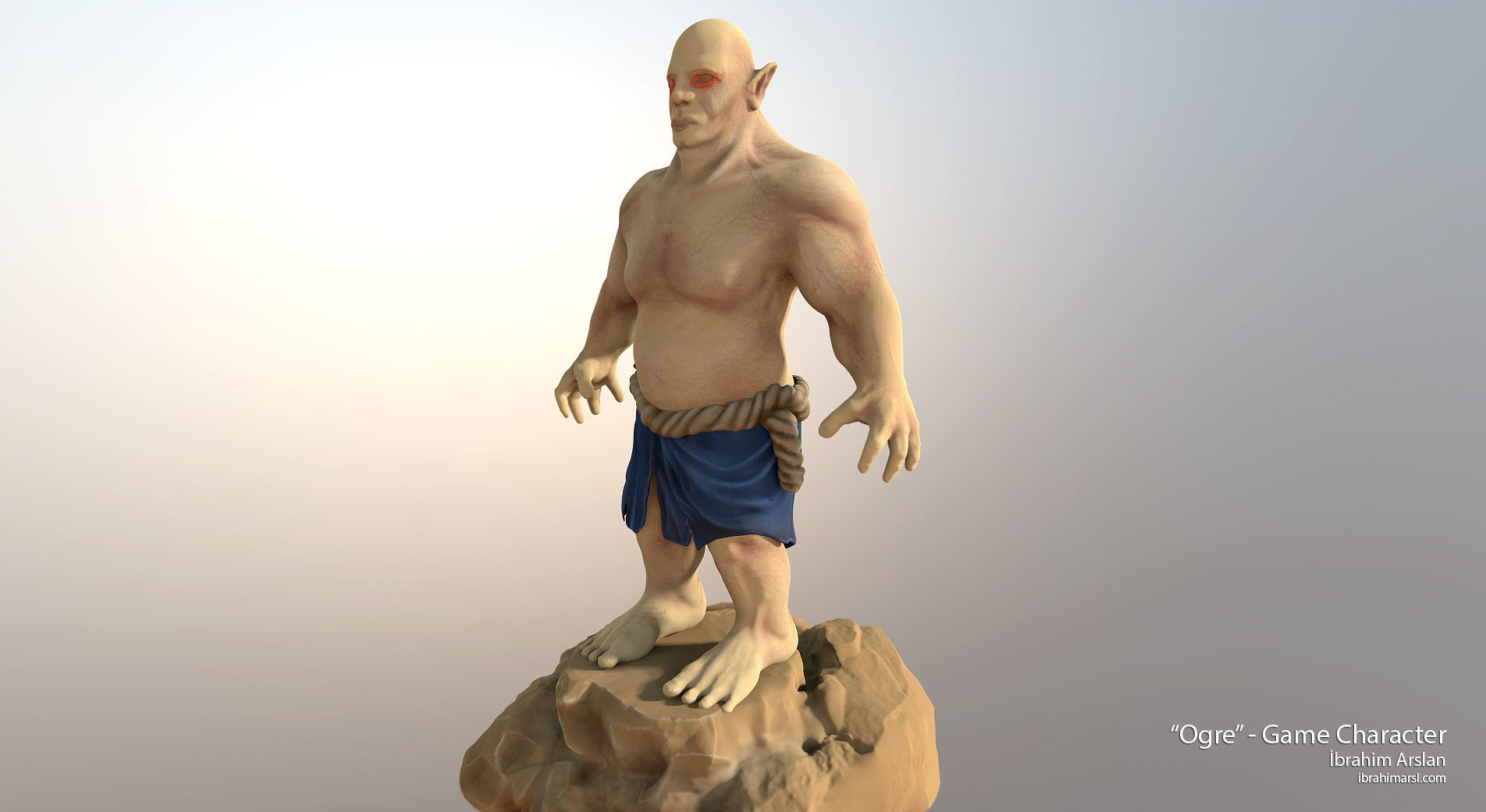 Ogre Fat Troll 3D model 3D model_3