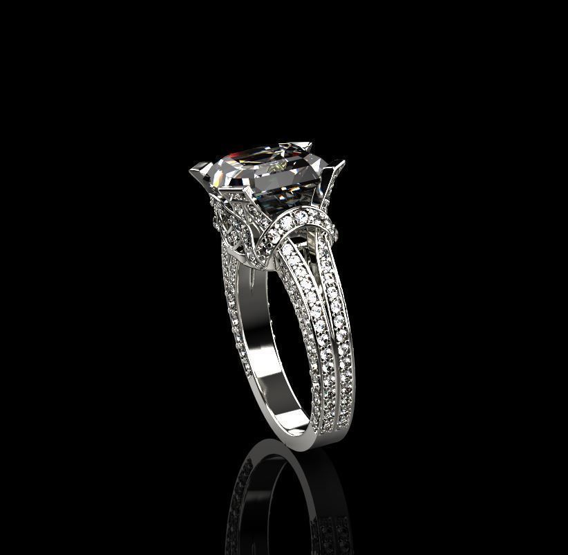 Tiffany ring 3D print model_1