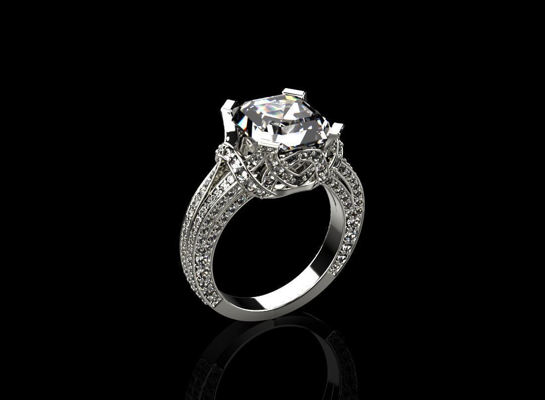 Tiffany ring 3D print model_2