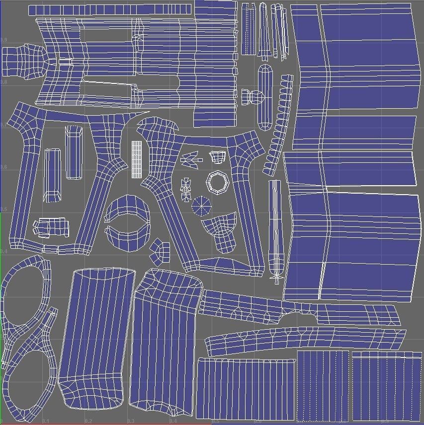 Astra 300 Gun Low-poly 3D model_13
