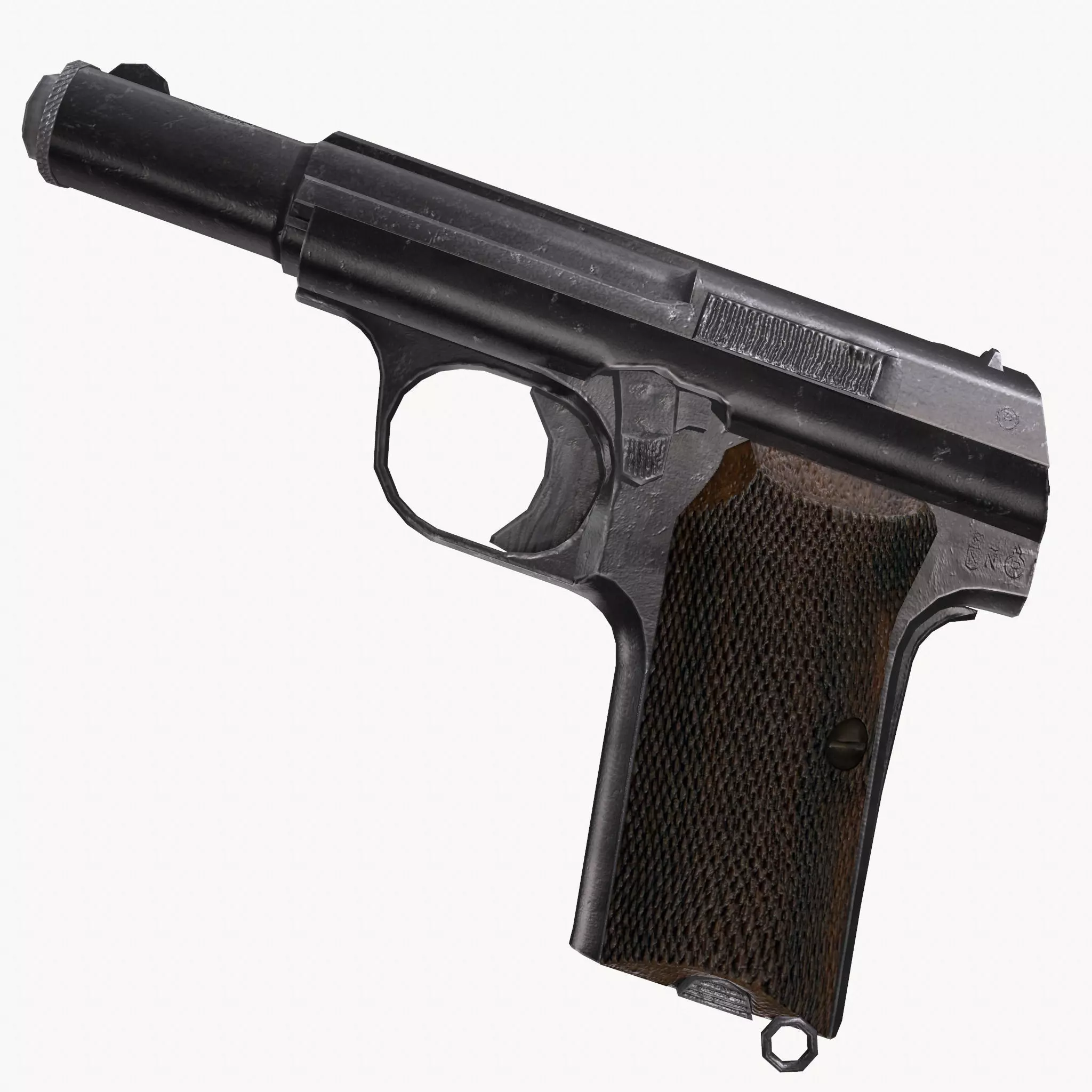 Astra 300 Gun Low-poly 3D model_0