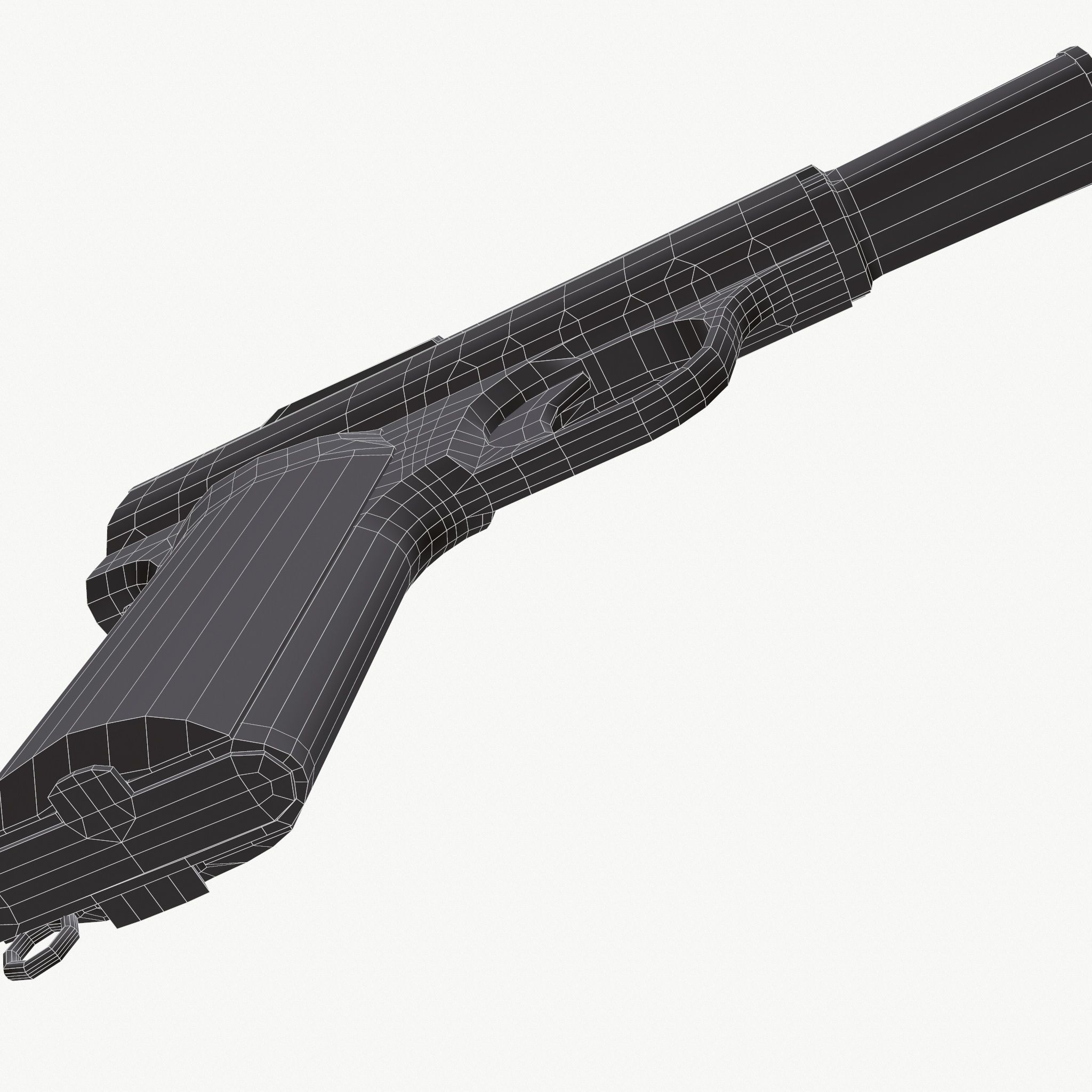 Astra 300 Gun Low-poly 3D model_7