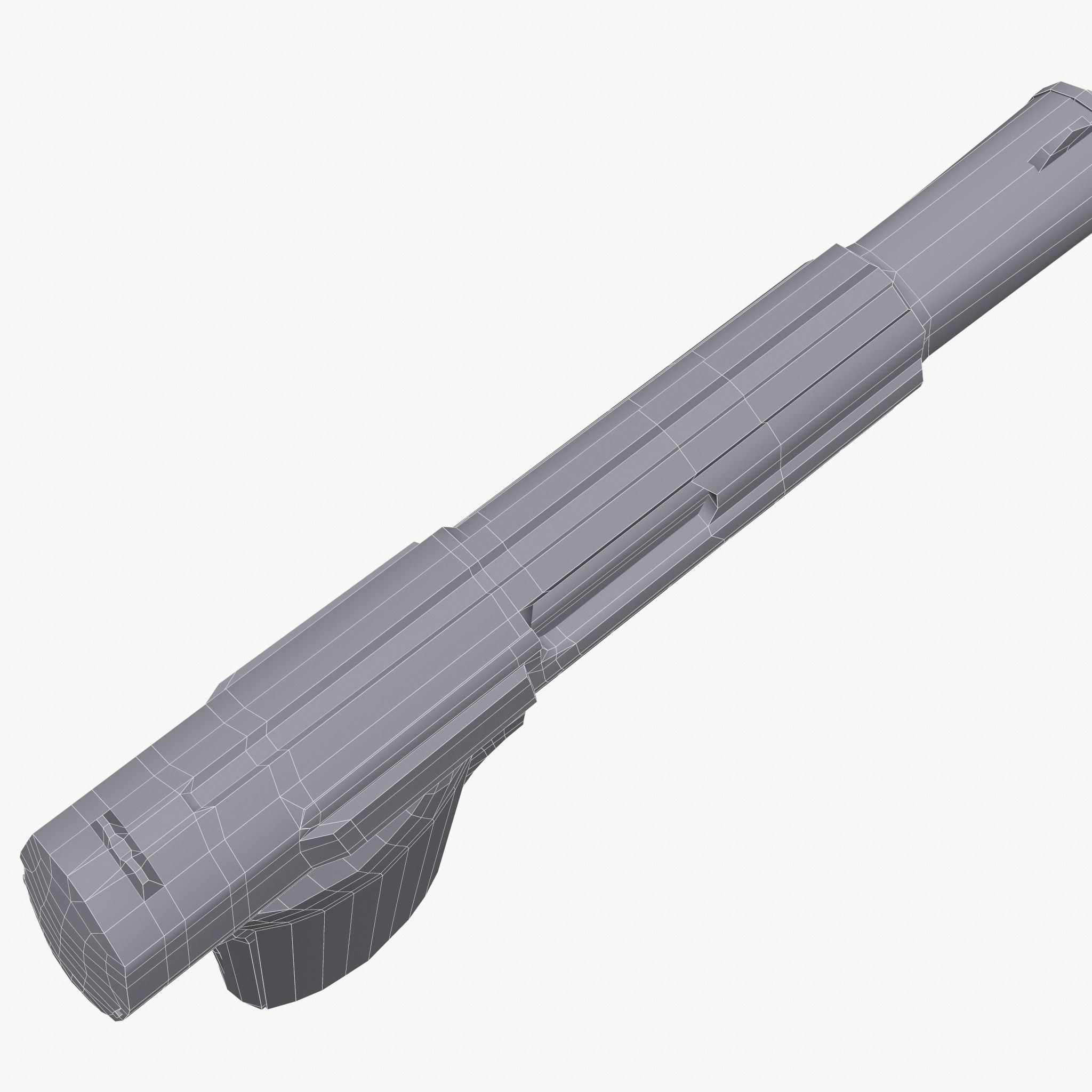 Astra 300 Gun Low-poly 3D model_6