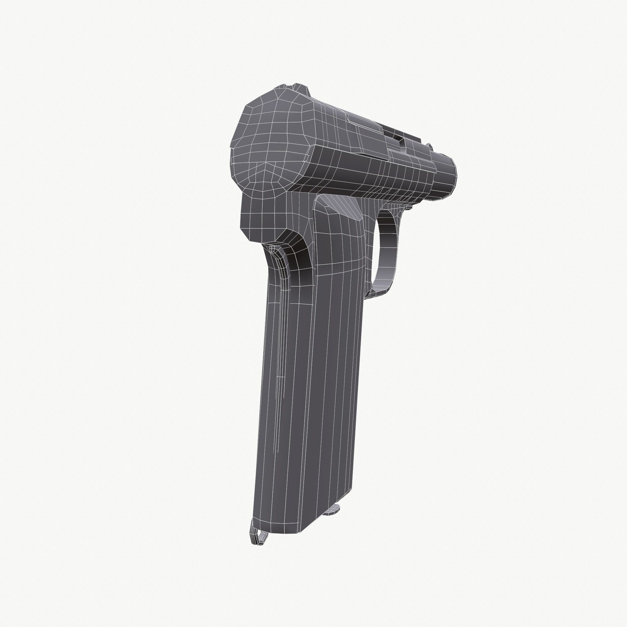 Astra 300 Gun Low-poly 3D model_10