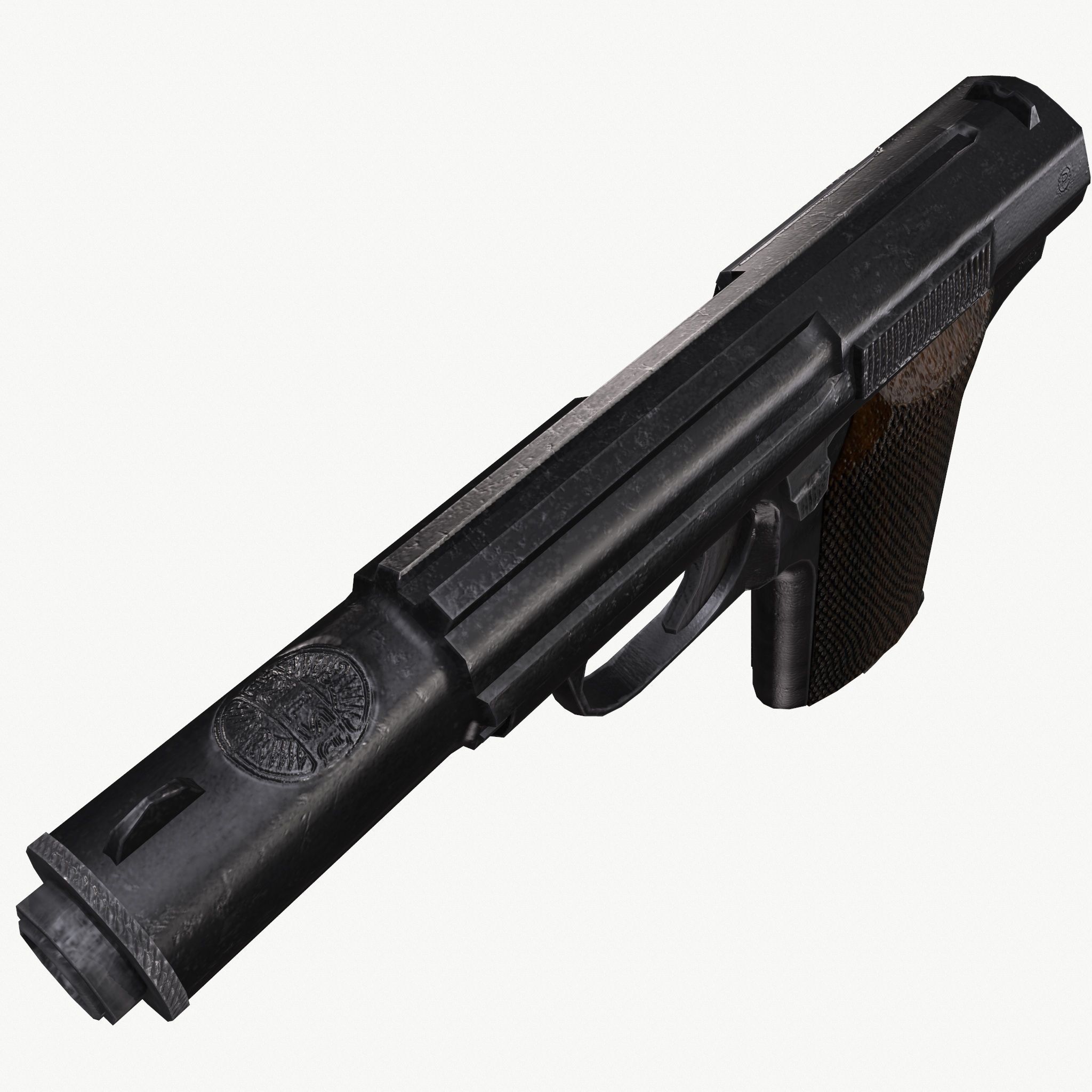 Astra 300 Gun Low-poly 3D model_2