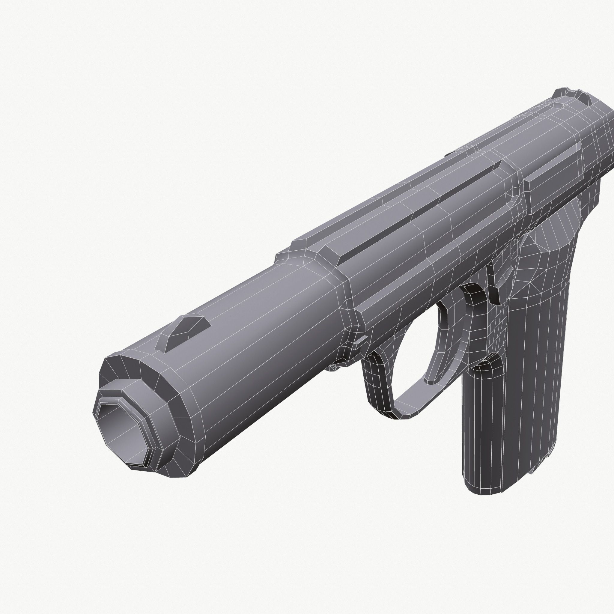 Astra 300 Gun Low-poly 3D model_12