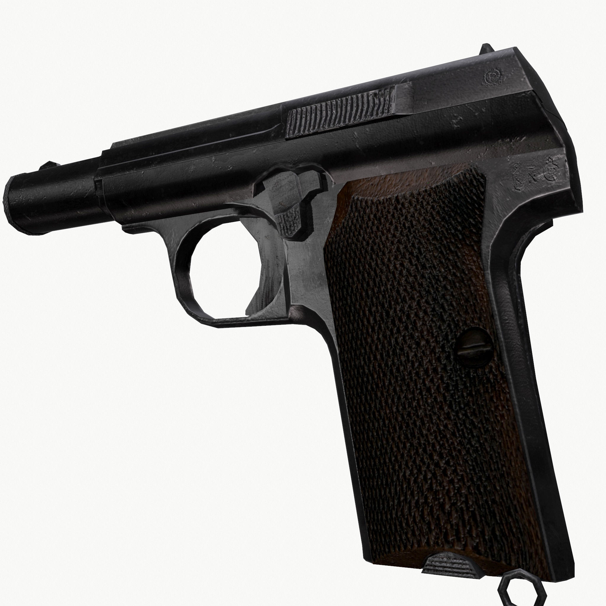 Astra 300 Gun Low-poly 3D model_5