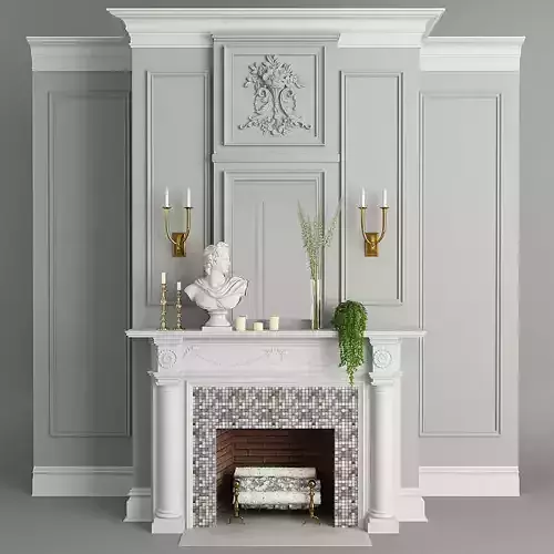 Fireplace Decor Plants