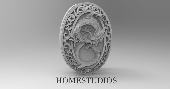 DRAGON BASE FORM FOR PENDANTS RINGS ETC 3D print model