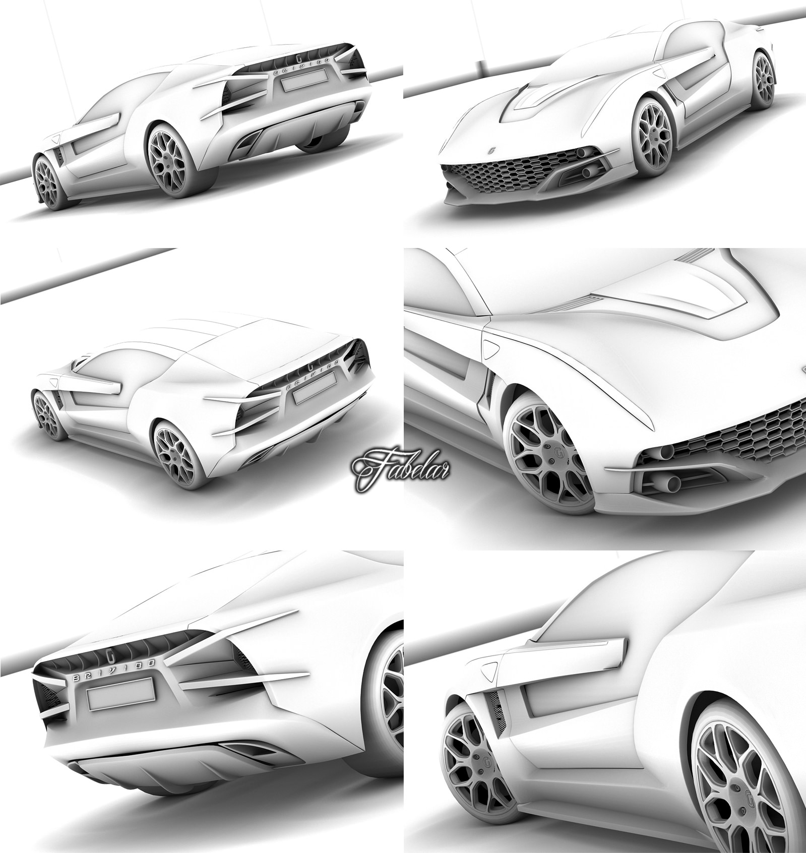 Giugiaro Brivido 2 0 std mat 3D model_10