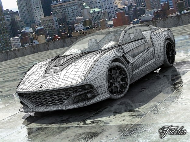 Giugiaro Brivido 2 0 std mat 3D model_8