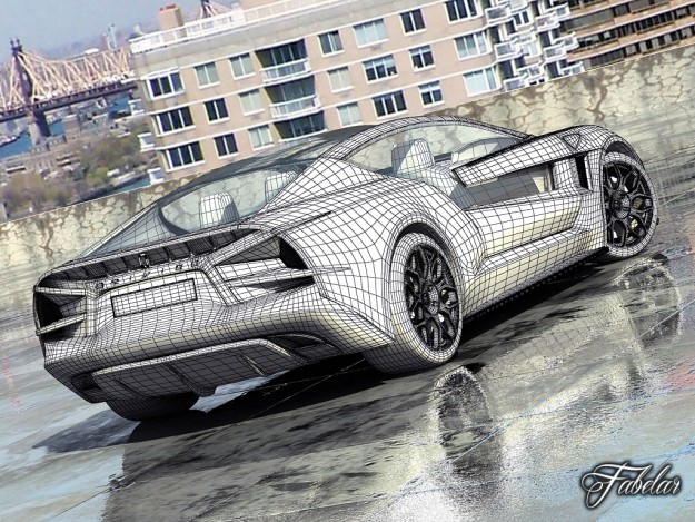 Giugiaro Brivido 2 0 std mat 3D model_9