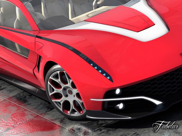 Giugiaro Brivido 2 0 std mat 3D model_4