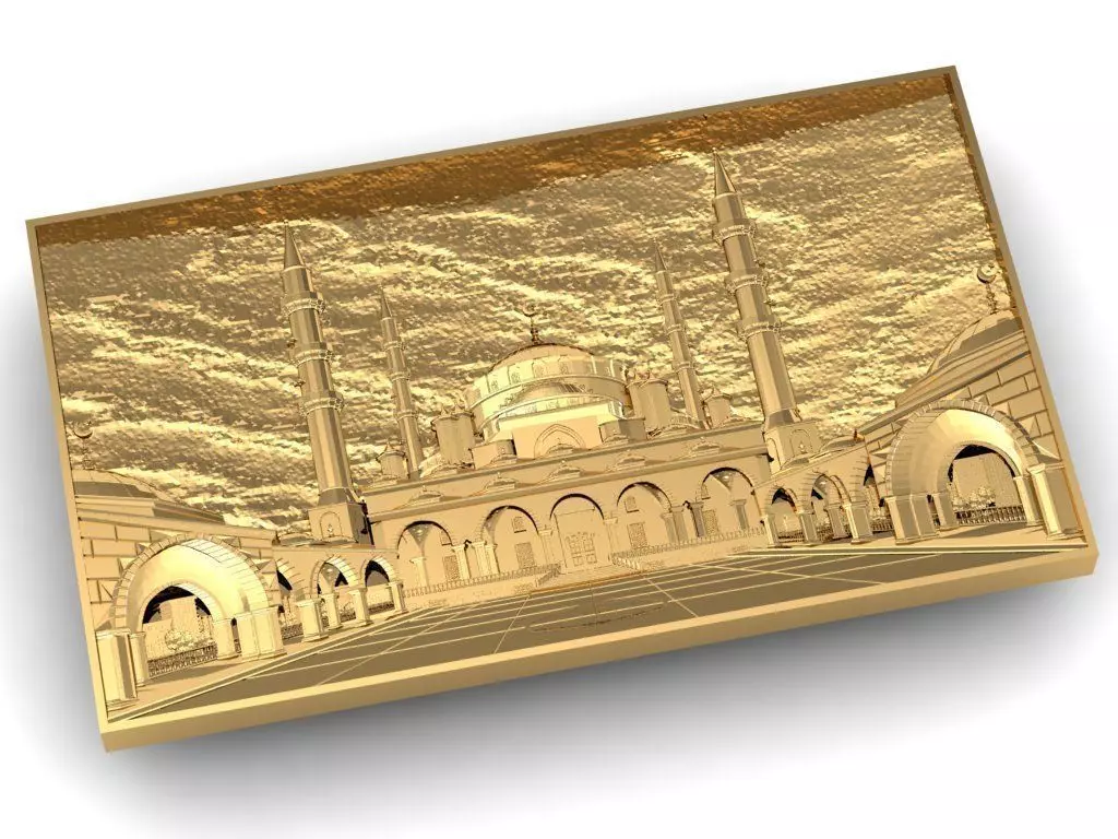 beautyful panel Mosque 3D model