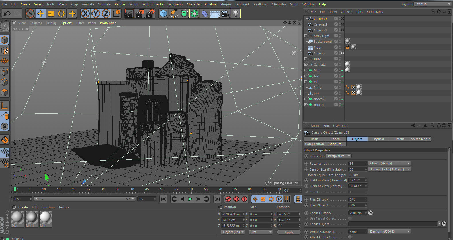 Package set of plastic containers 3D model_4