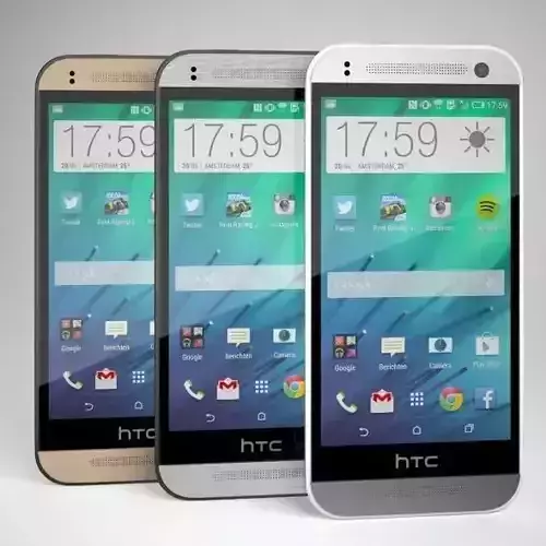 HTC One mini 2 3D model