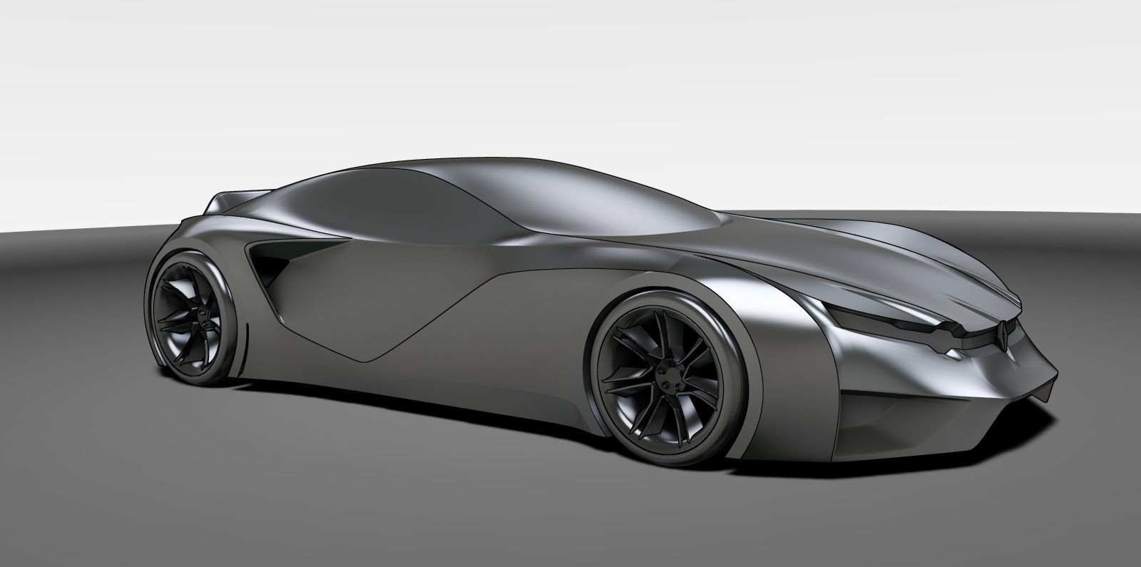 Renault concept Low-poly 3D model_2