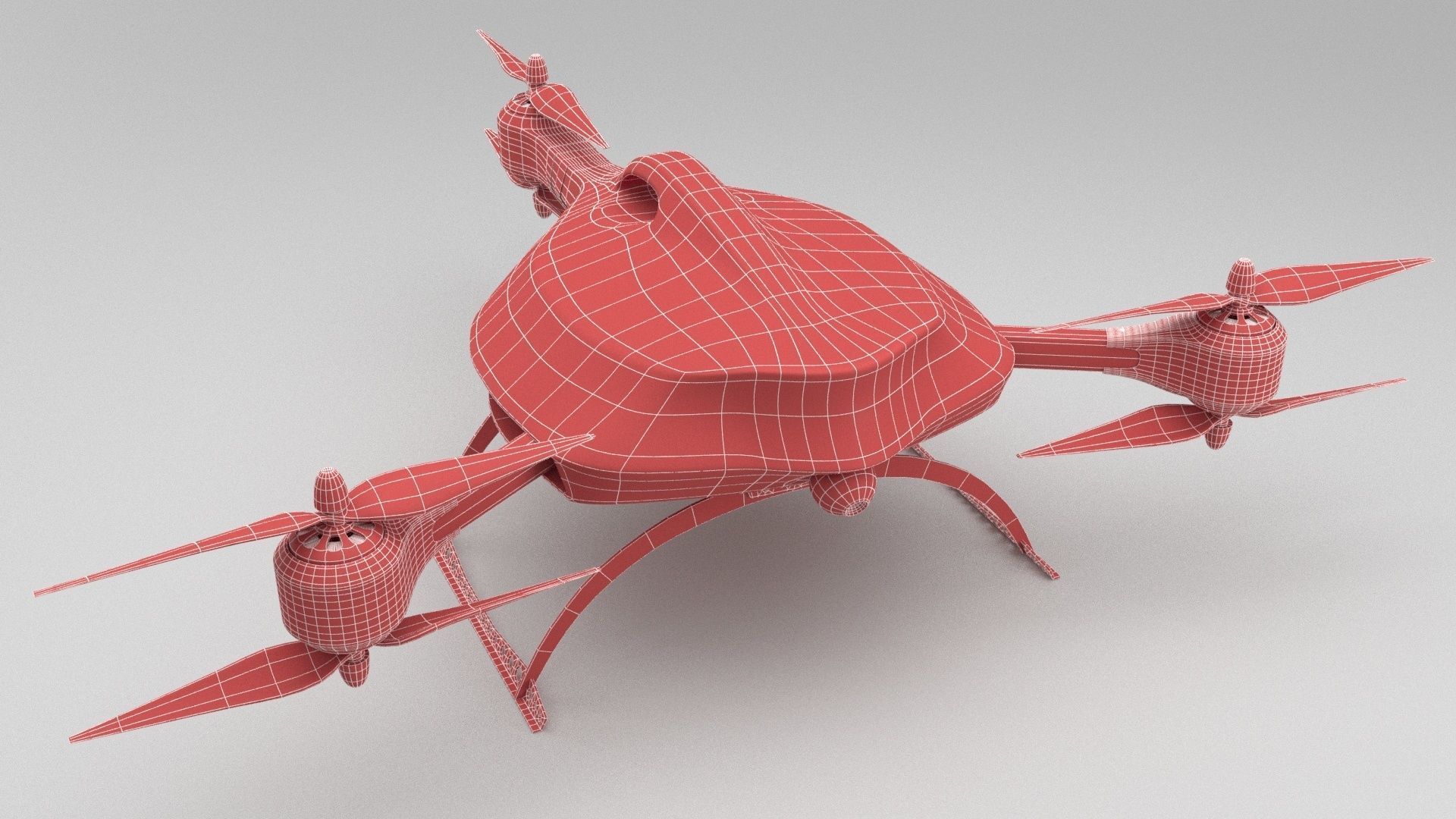 FPV Racing drone 3D model_9