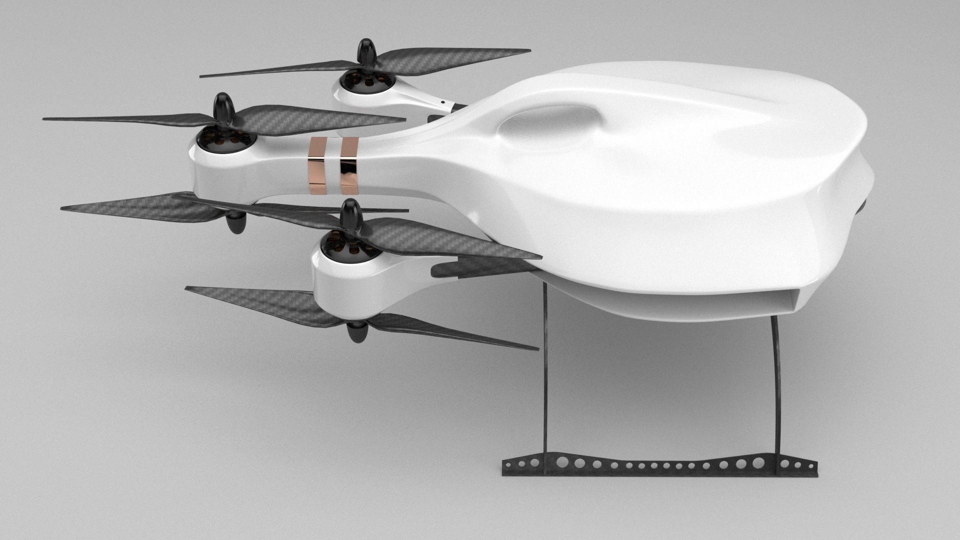 FPV Racing drone 3D model_3