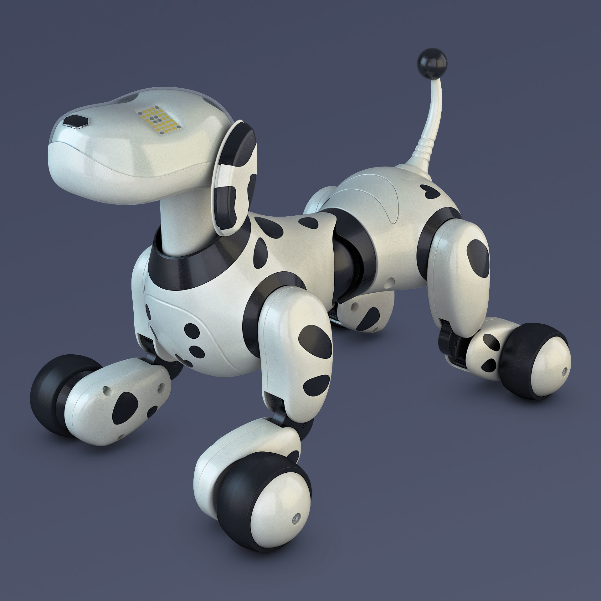 Zoomer Robot Dog Dalmatian 3D model_1