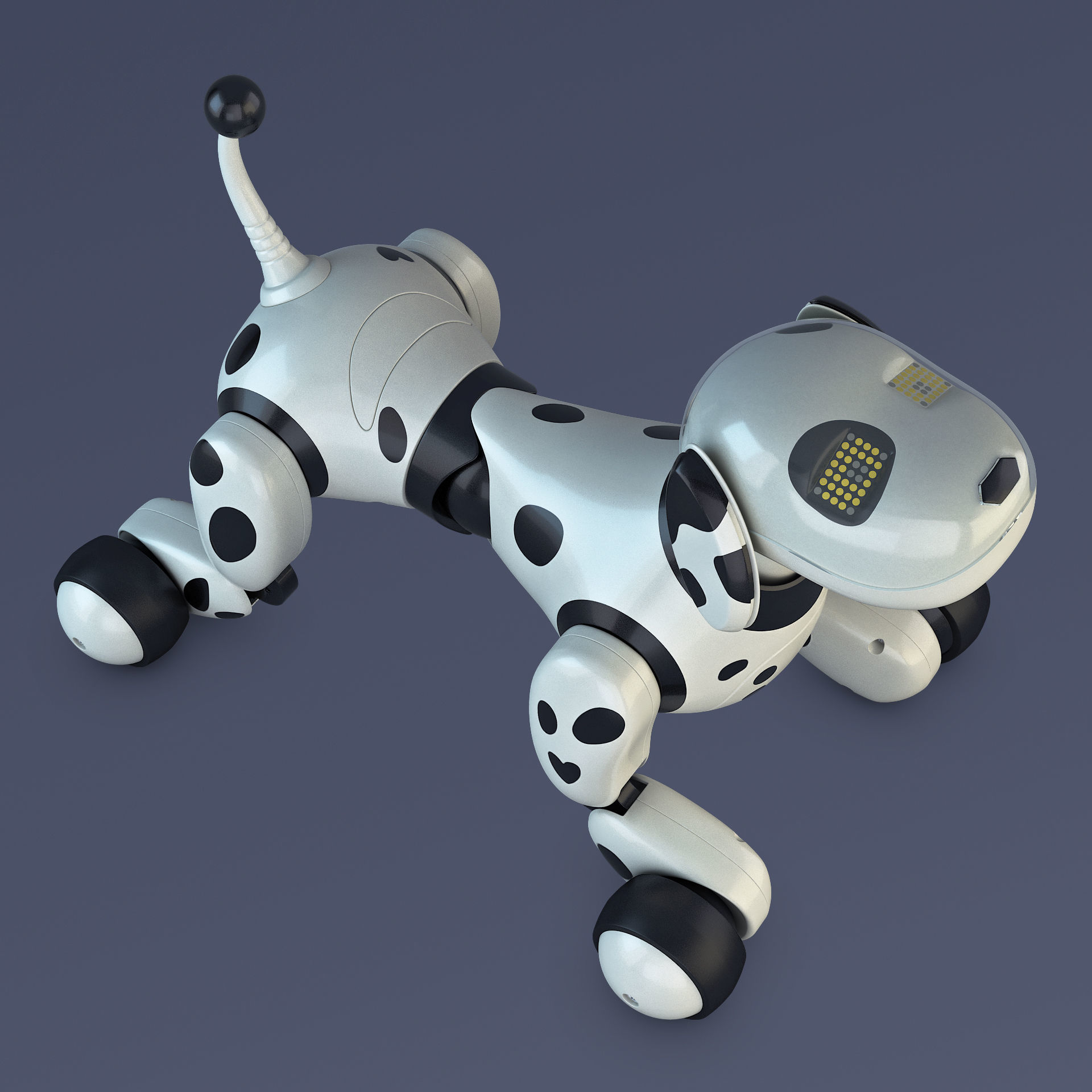 Zoomer Robot Dog Dalmatian 3D model_5