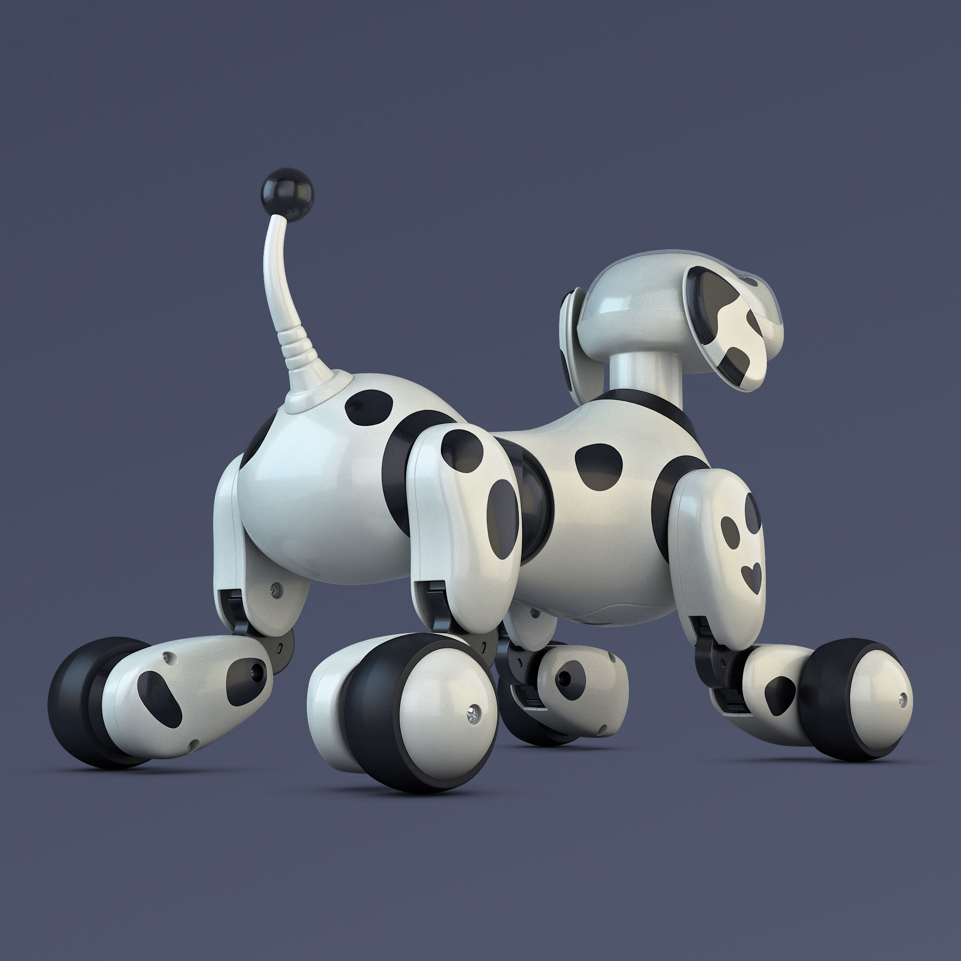 Zoomer Robot Dog Dalmatian 3D model_4