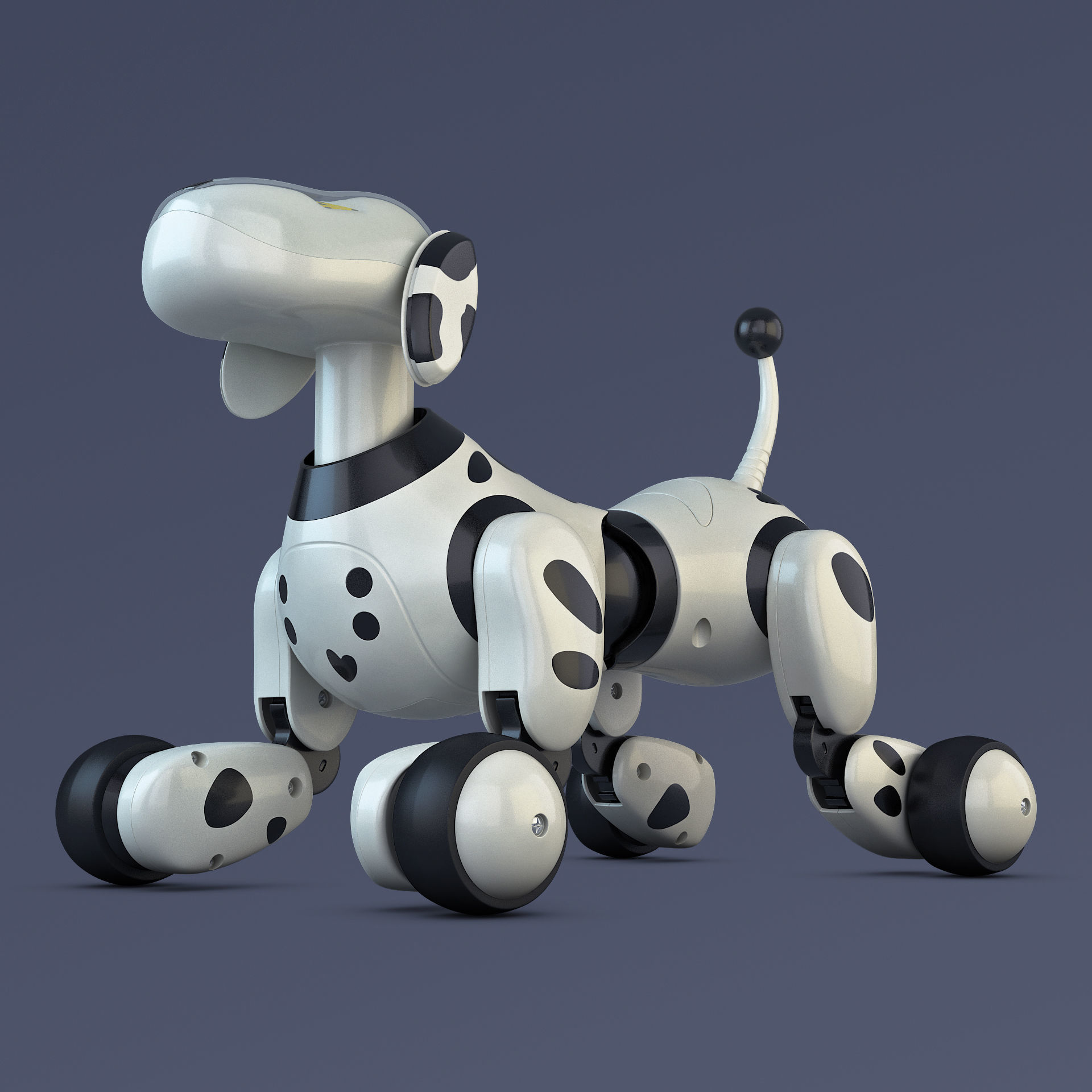 Zoomer Robot Dog Dalmatian 3D model_3