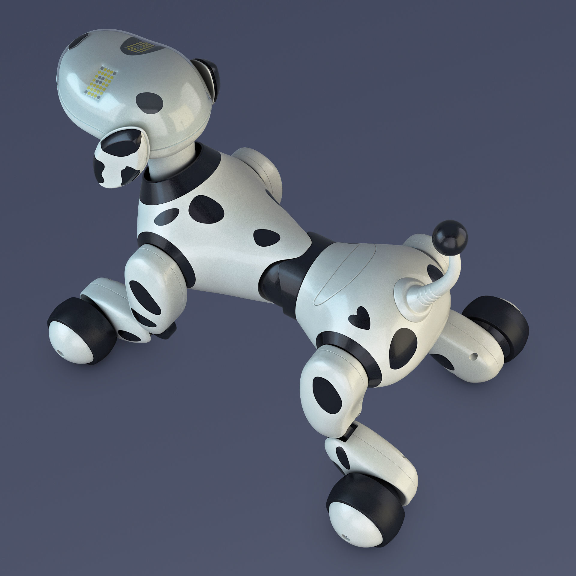 Zoomer Robot Dog Dalmatian 3D model_6
