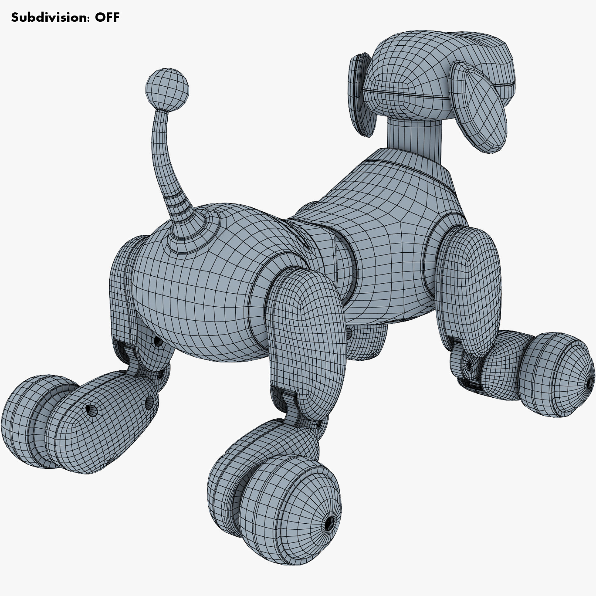 Zoomer Robot Dog Dalmatian 3D model_28