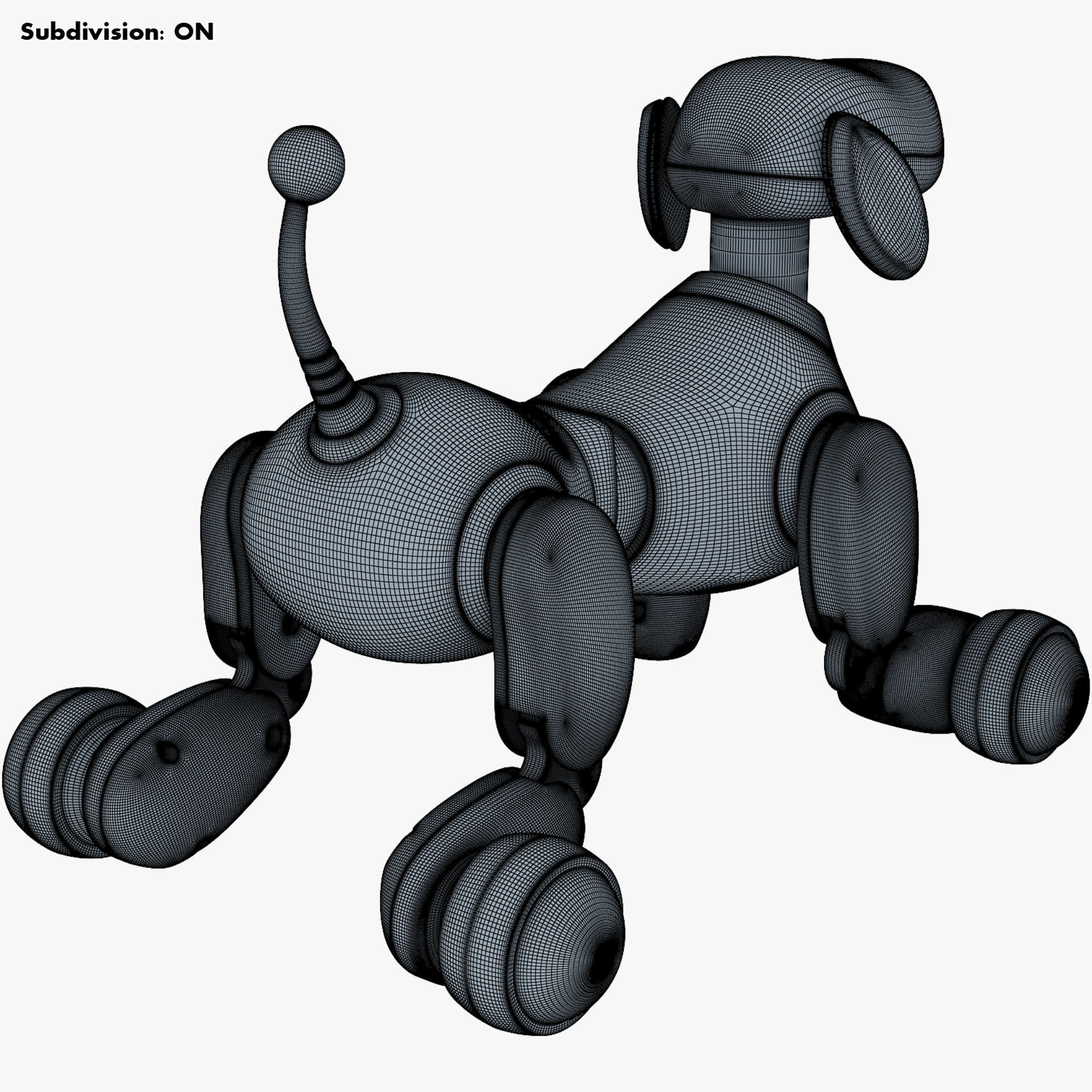Zoomer Robot Dog Dalmatian 3D model_27