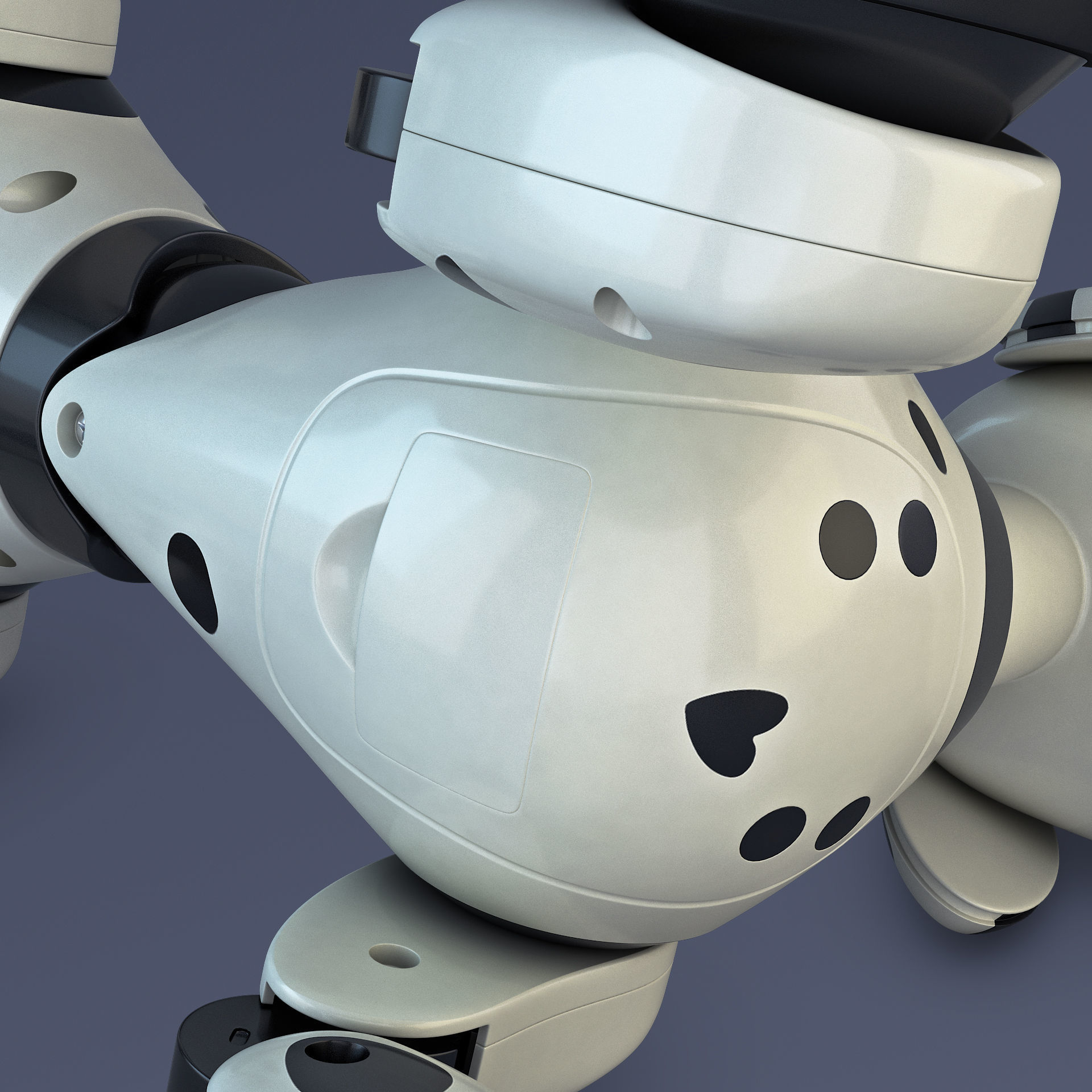 Zoomer Robot Dog Dalmatian 3D model_22